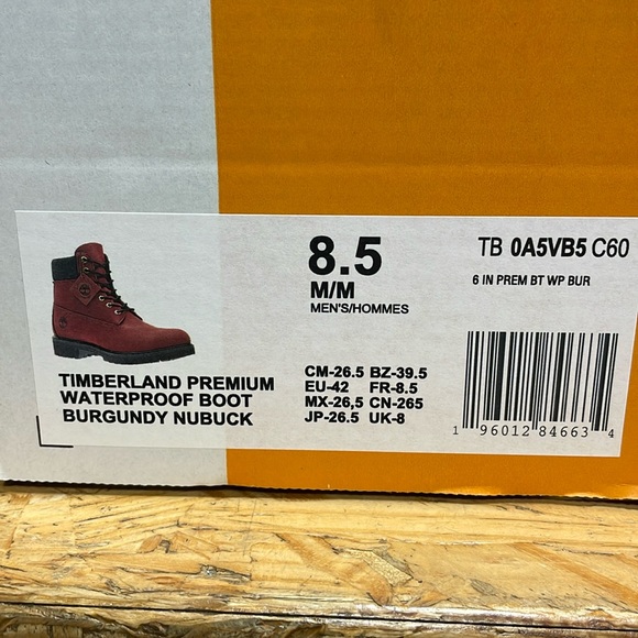 Brand new in box unworn Timberland 6” double sole waterproof nubuck boot. - Picture 5 of 6